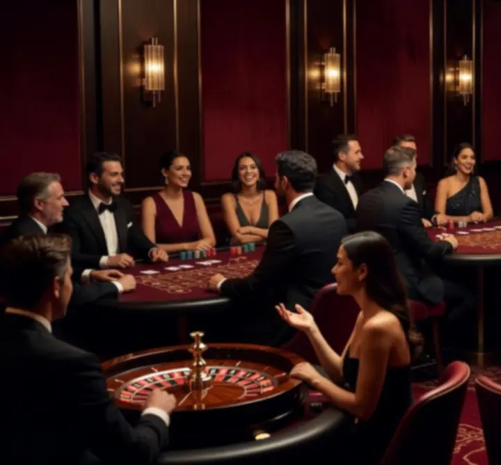 Mobilne eventy casino – eleganckie stoły do gier i atmosfera imprezy